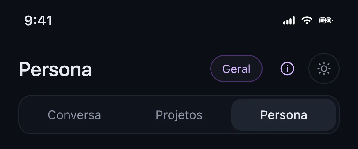 Ecrã de persona