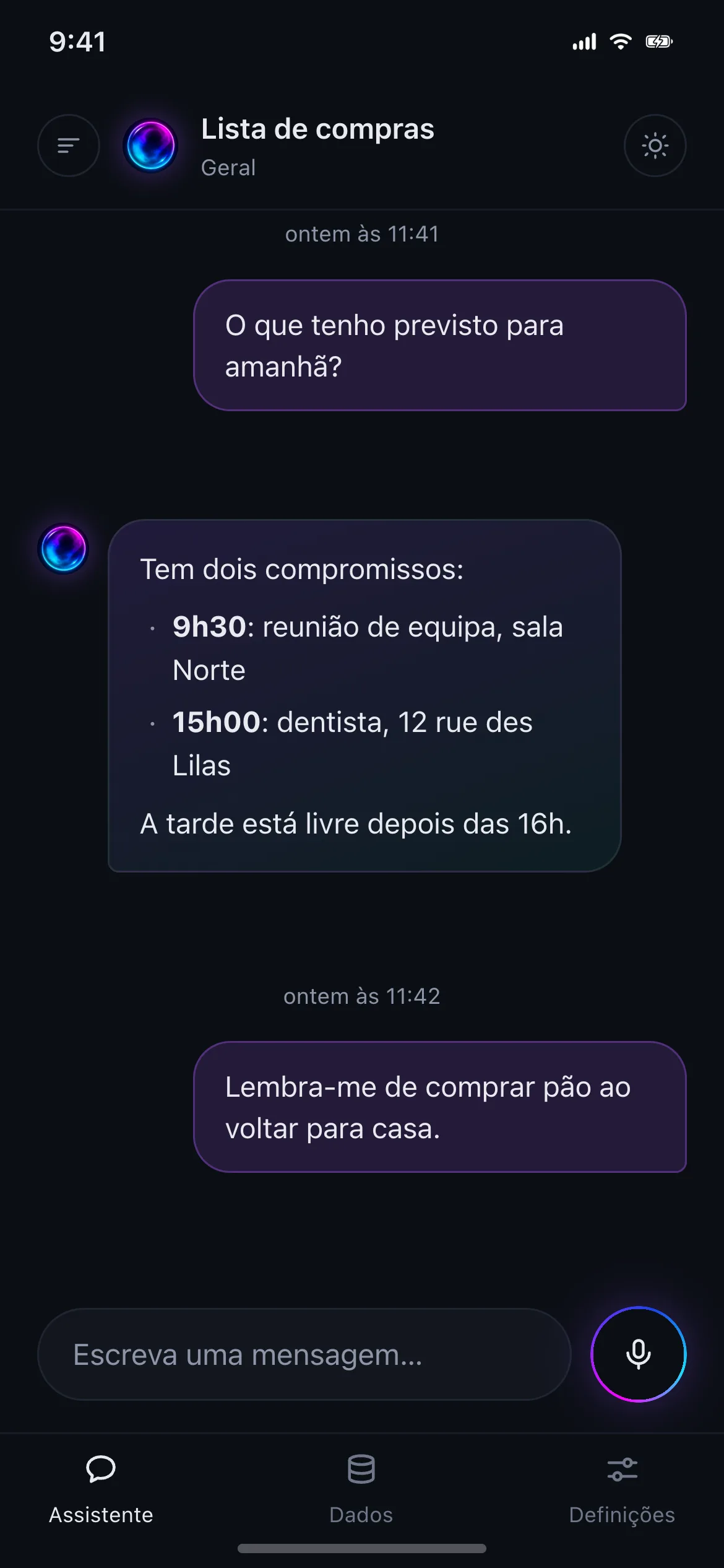 Conversa escrita com o IRIO